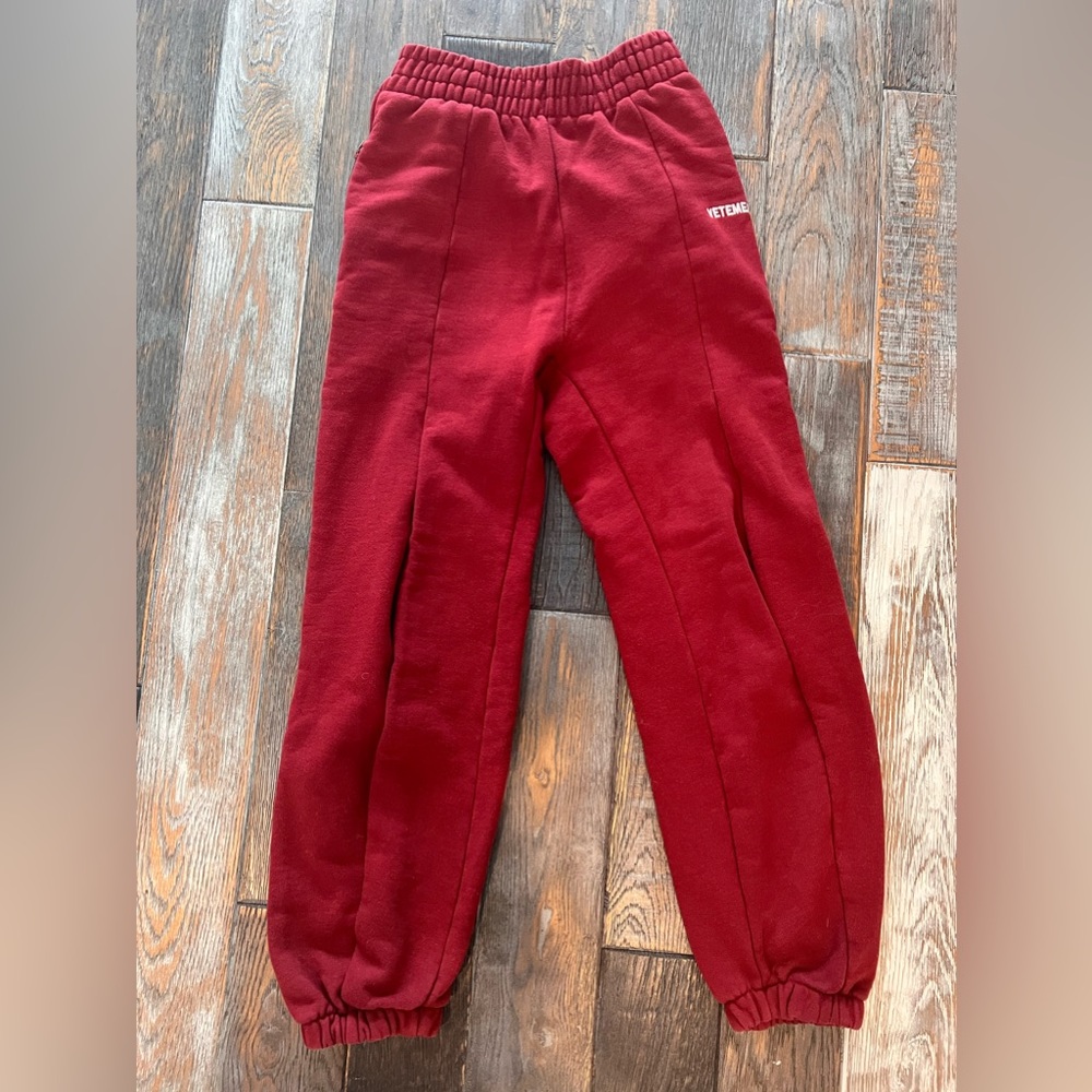 Vetements sweatpants Bordeaux